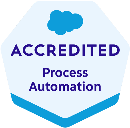 Salesforce Accredited Process Automation certification badge